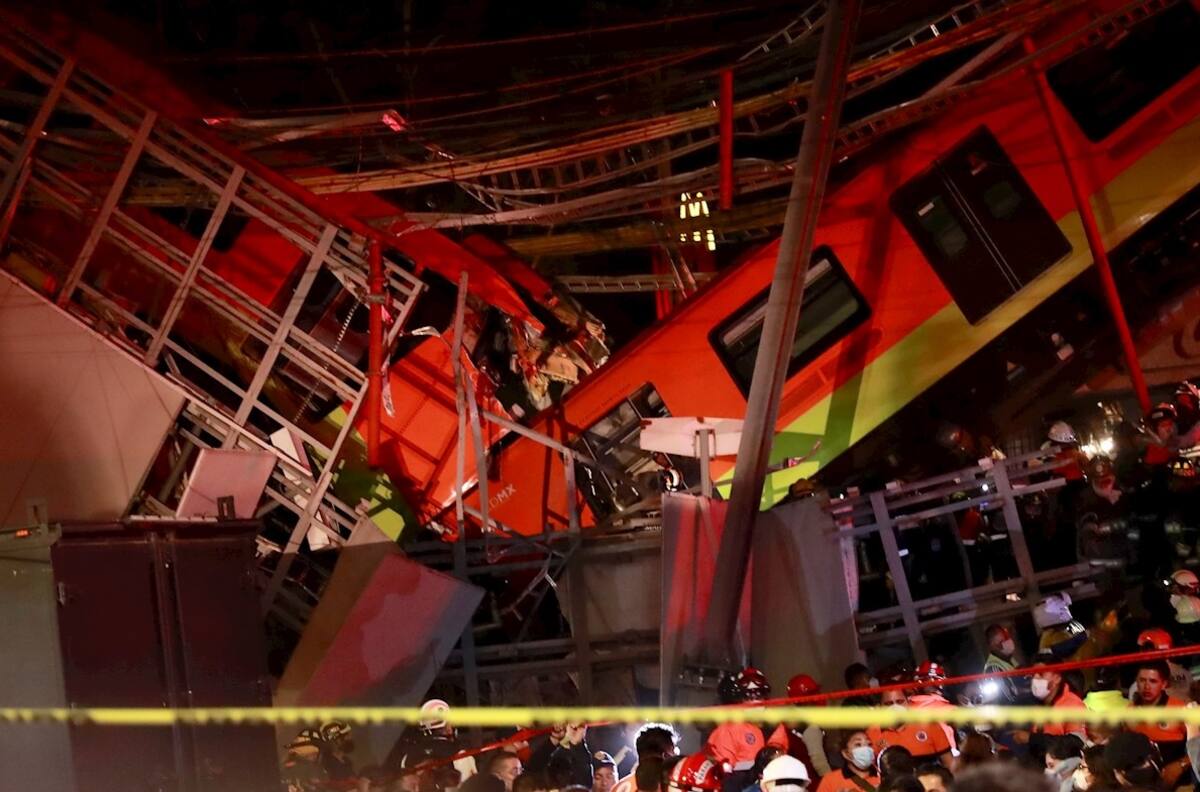 Suman 23 fallecidos, entre ellos menores de edad, por accidente de la línea 12 del Metro en la CDMX