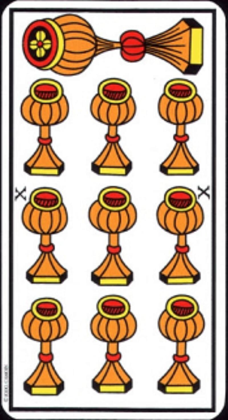 10 de copas del Tarot de Marsella | Foto: EnLaHora