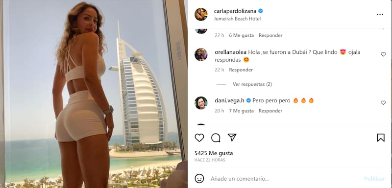 Carla Pardo, esposa de Claudio Bravo, luce una espectacular en sus vacaciones. Foto: Instagram Carla Pardo.