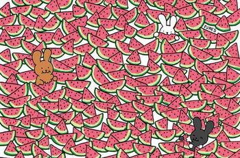 Acertijo visual: Encuentra las rebanadas de sandia diferentes en menos de 5 segundos