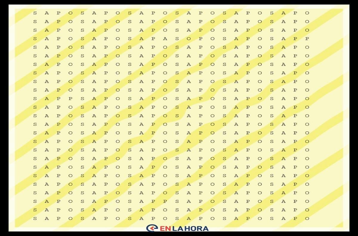 Encuentra la palabra "PASO" en este acertijo visual