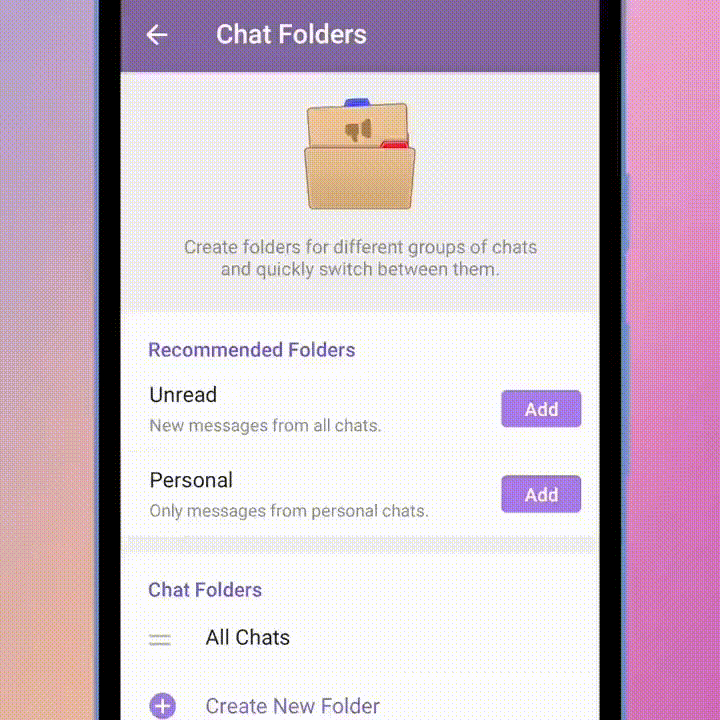 Esta es una de las más recientes funciones que la aplicación incluyó, donde puedes crear distintos archivos e incluso cambiarles el nombre. Créditos: Telegram.