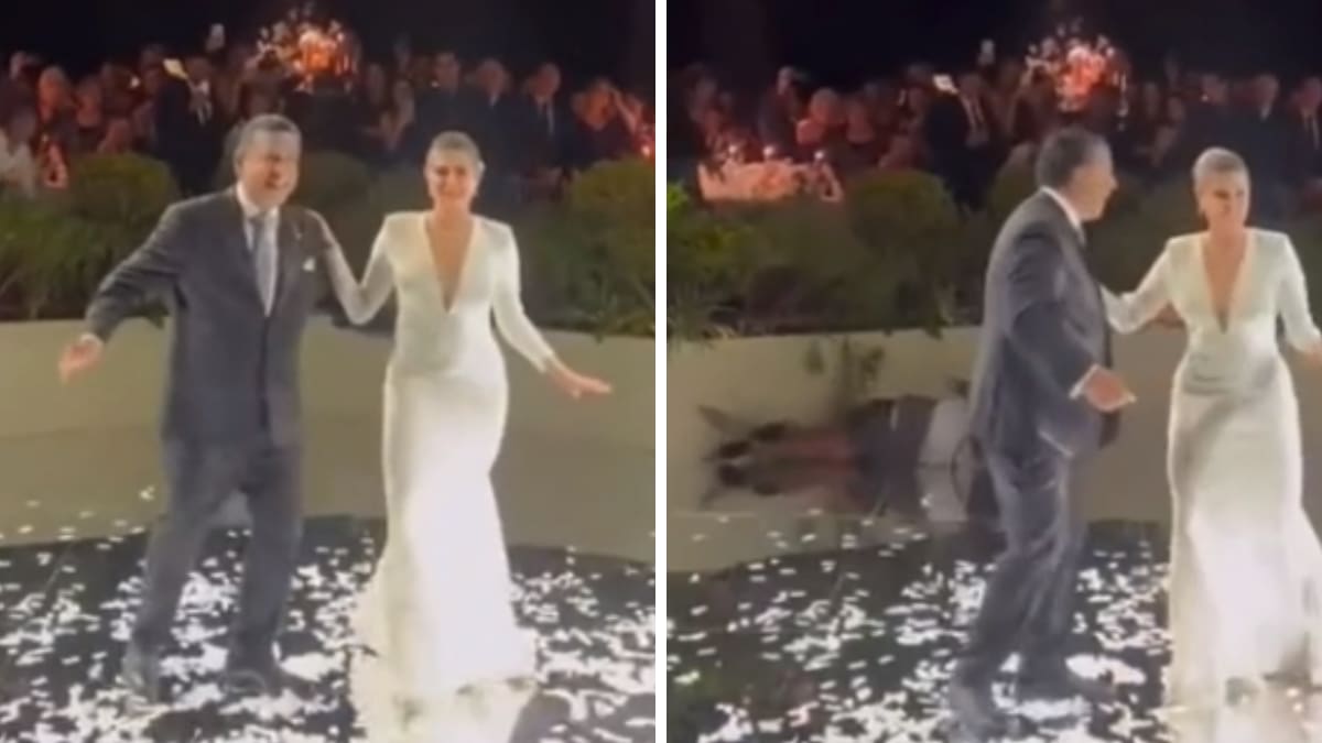 Mujer se cae en pleno baile en boda y se viraliza| VIDEO