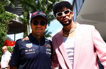 VIDEO | La divertida experienca de 'Checo' Pérez con Bad Bunny previo al GP de Miami