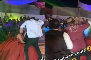 VIDEO: Papá se pone celoso a media coreografía de XV años y se vuelve viral