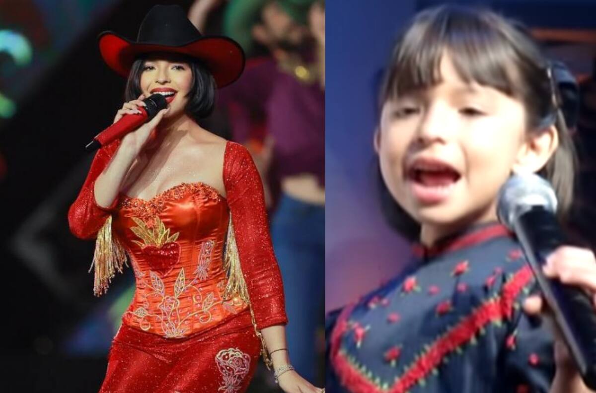 Ángela Aguilar tuvo su primera presentación a los 3 años con su abuelo, Antonio Aguilar