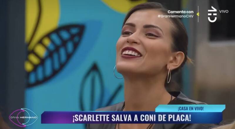 Constanza Capelli fue salvada por Scarlette Gálvez. Foto: CHV.