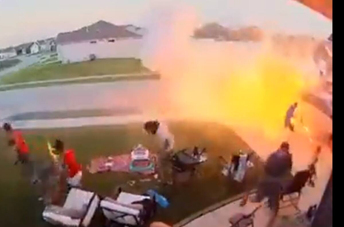 VIDEO| Celebración con pirotecnia termina mal y se viraliza