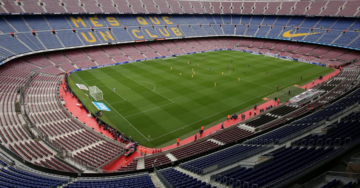 Soccer Football - La Liga Santander - FC Barcelona vs Las Palmas - Camp Nou, Barcelona, Spain - October 1, 2017 General view of the empty stadium during the match as the game is being played behind closed doors REUTERS/Albert Gea TPX IMAGES OF THE DAY