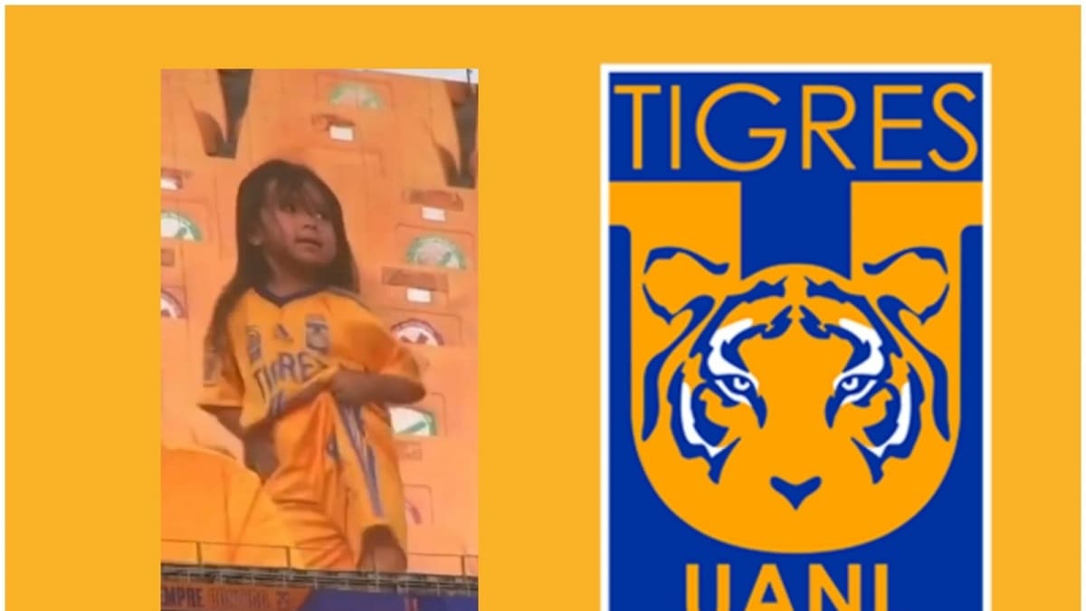 Niña se vuelve viral por increíble baile en partido femenil de Tigres vs Necaxa