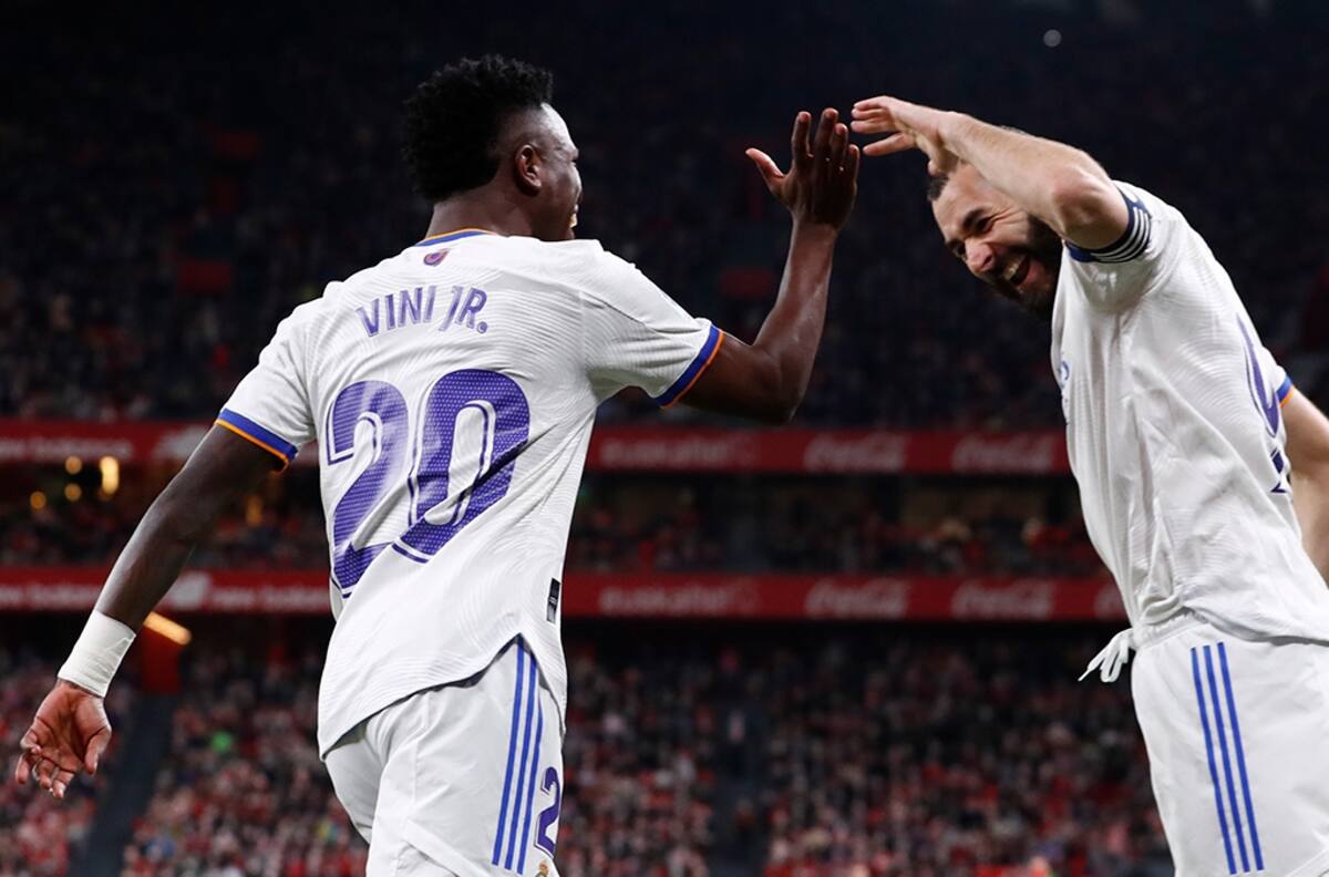 Con doblete de Karim Benzema, Real Madrid derrotó 1-2 al Athletic Club