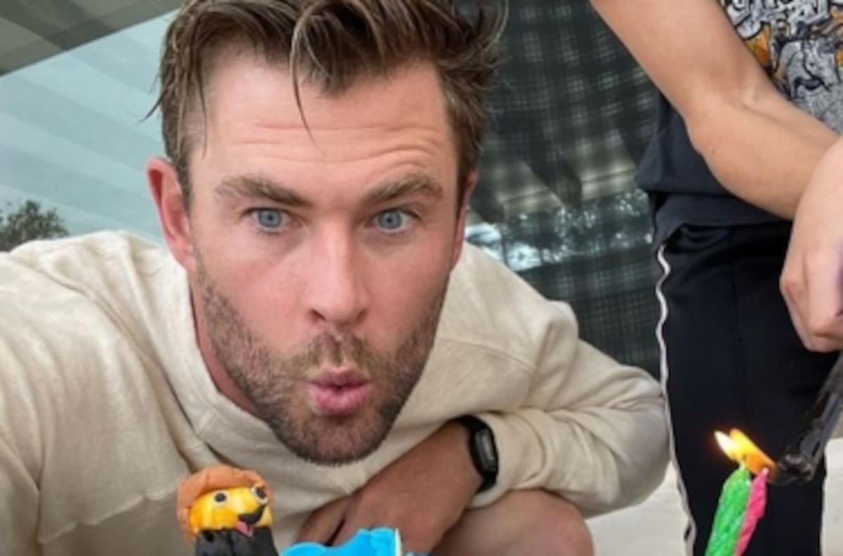 Chris Hemsworth y el adorable pastel de cumpleaños que le hicieron sus hijos