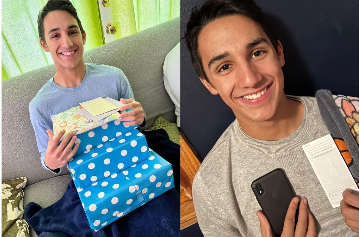 Madre le regala más de 40 mil pesos a su hijo por no usar redes sociales en 6 años