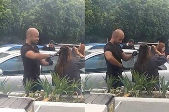 VIDEO | ¡Todo un profesional! Estilista no para de trabajar a pesar del sismo y se vuelve viral