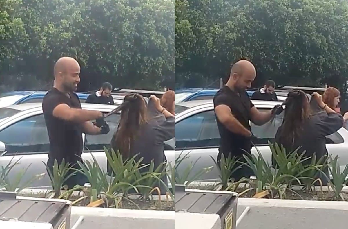 VIDEO | ¡Todo un profesional! Estilista no para de trabajar a pesar del sismo y se vuelve viral