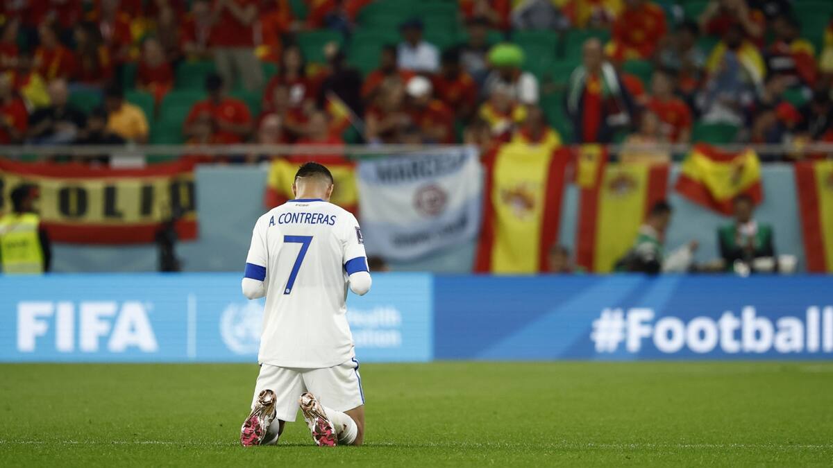 La reacción del entrenador de Costa Rica tras caer goleados con España en Qatar 2022
