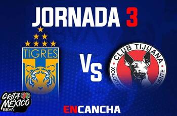 Los Tigres derrotaron por la mínima a los Xolos de Tijuana