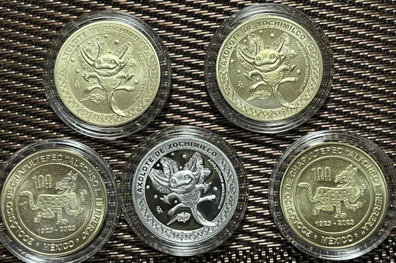 Esta moneda del ajolote complementará tu colección.