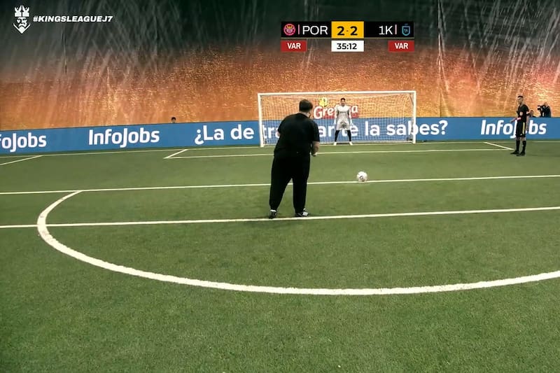 El streamer español batió en lanzamiento penal a Iker Casillas.