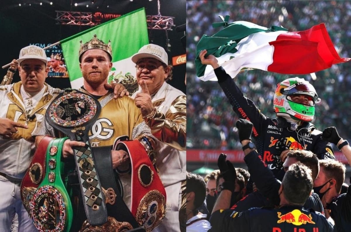 'Canelo' Álvarez y Checo Pérez fueron felicitados por el Presidente Andrés Manuel López Obrador