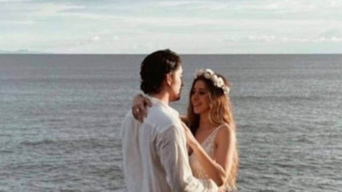Alex Fernández y Alexia Hernández, así fue la ceremonia religiosa del hijo de El Potrillo