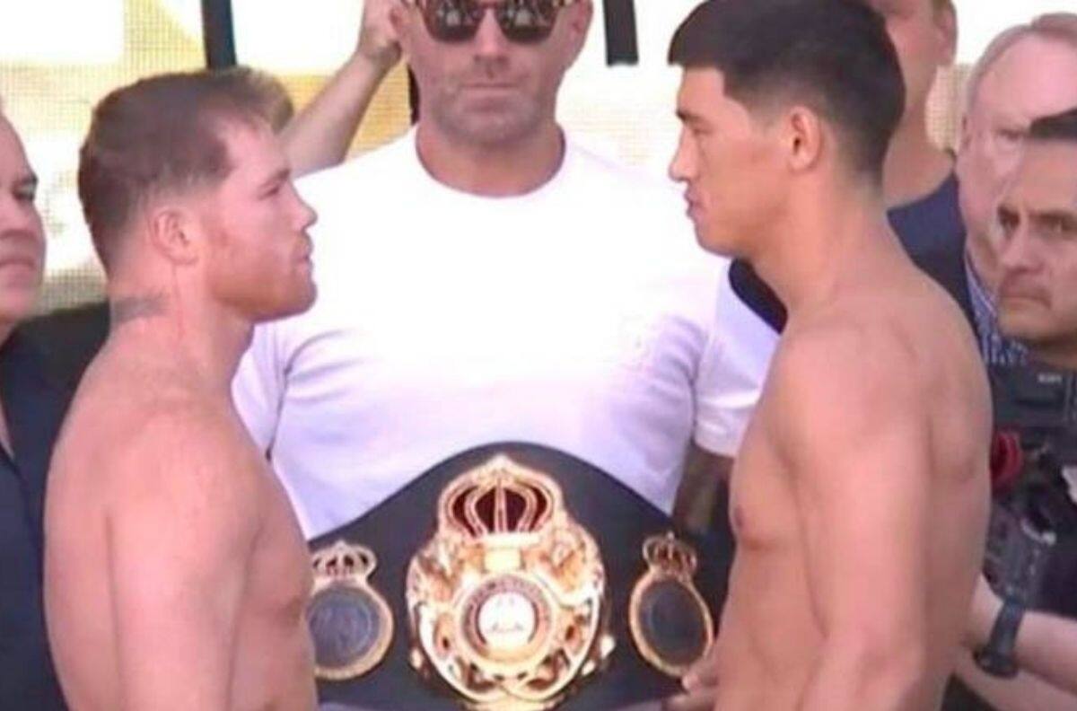 Canelo Álvarez superó la prueba de pesaje previo a pelea contra Dmitry Bivol