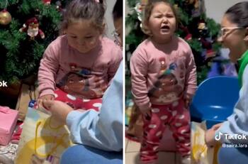 Regalan ropa a niña en Navidad, hace berrinche y se viraliza| VIDEO