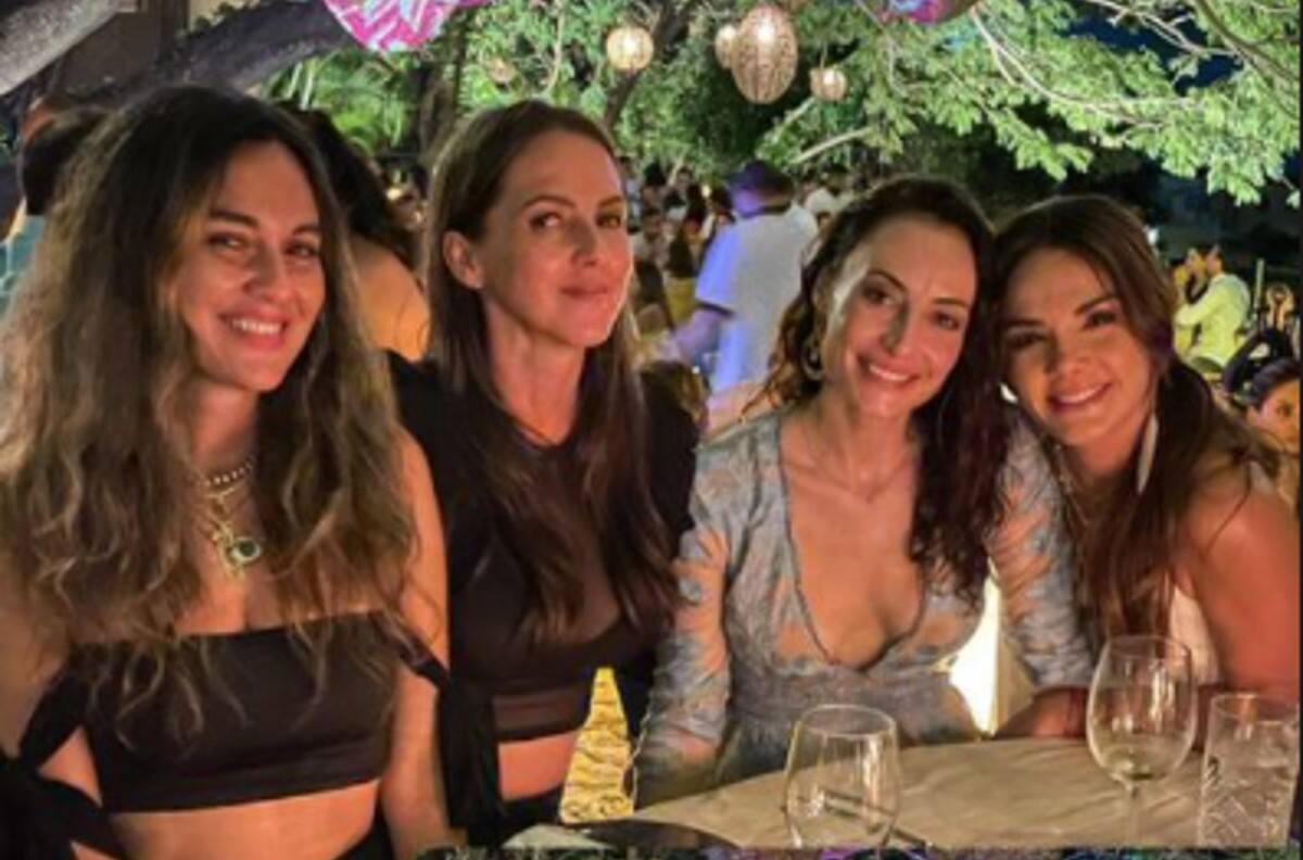 Marimar Vega se divierte en una noche de chicas justo antes de su boda
