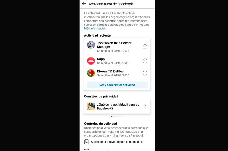 Facebook puede ver lo que haces en distintas actividades, lo que muchas veces no sabemos.