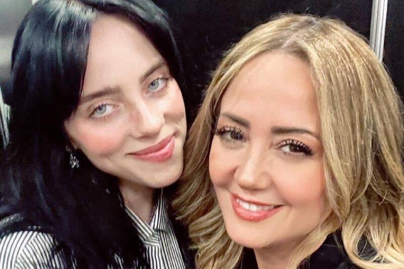 Billie Eilish con Andrea Legarreta en CDMX.