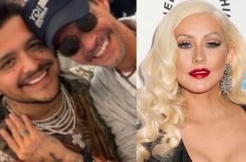 Christian Nodal confirma colaboración con Marc Anthony y Christina Aguilera
