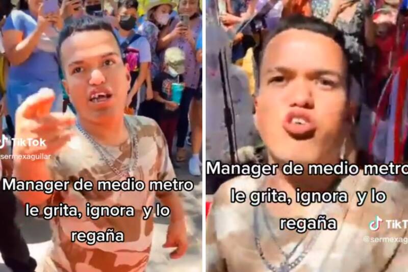 Medio Metro se hace viral por ser regañado.