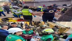 Derrumbe en Río San Joaquín deja un muerto y dos personas bajo los escombros