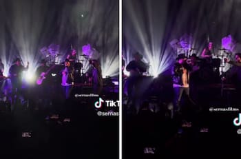Morat y Grupo Frontera cantan juntos en el escenario ‘No se va’ | VIDEO