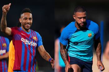 ¿Aubameyang o Memphis Depay?: El Barcelona busca quedarse con uno de los dos delanteros