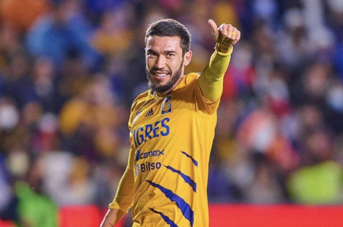 Juan Pablo Vigón, de Tigres, celebró la fiesta de revelación de su bebé