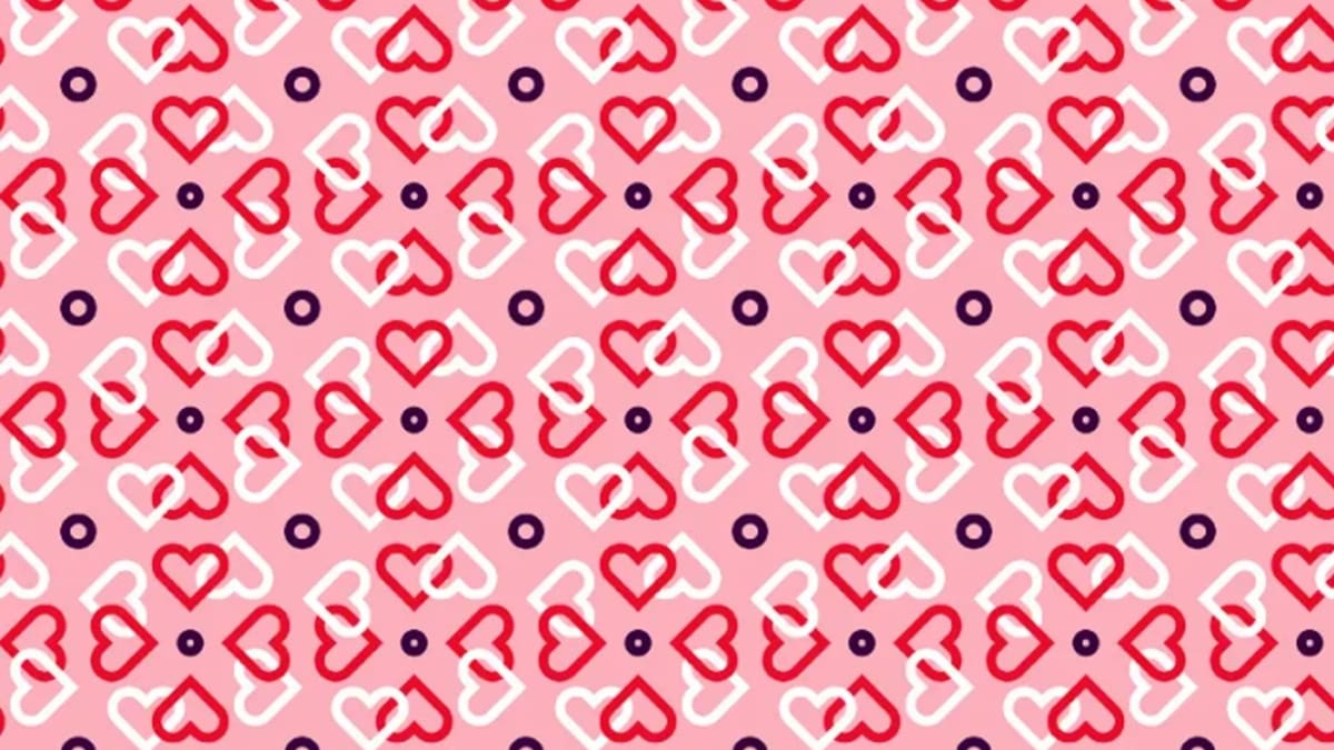 Acertijo visual: ¿Ya viste los corazones entrelazados? Tienes 15 segundos
