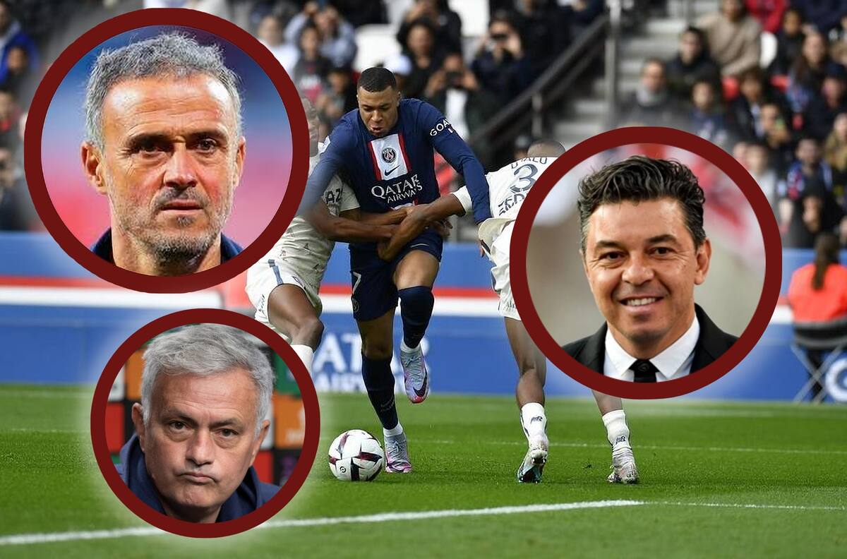 Mourinho, Luis Enrique y el Muñeco Gallardo se prueban el asiento de Christophe Galtier en el nuevo PSG