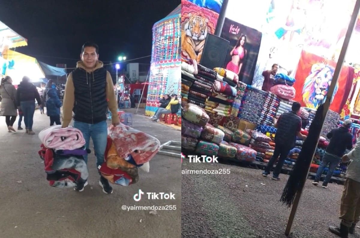 Joven se hace viral al ser estafado por el señor que vende cobijas en la feria ¡le dieron colchonetas!| VIDEO