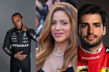 Se revela el nombre del piloto que presentó a Shakira y Lewis Hamilton