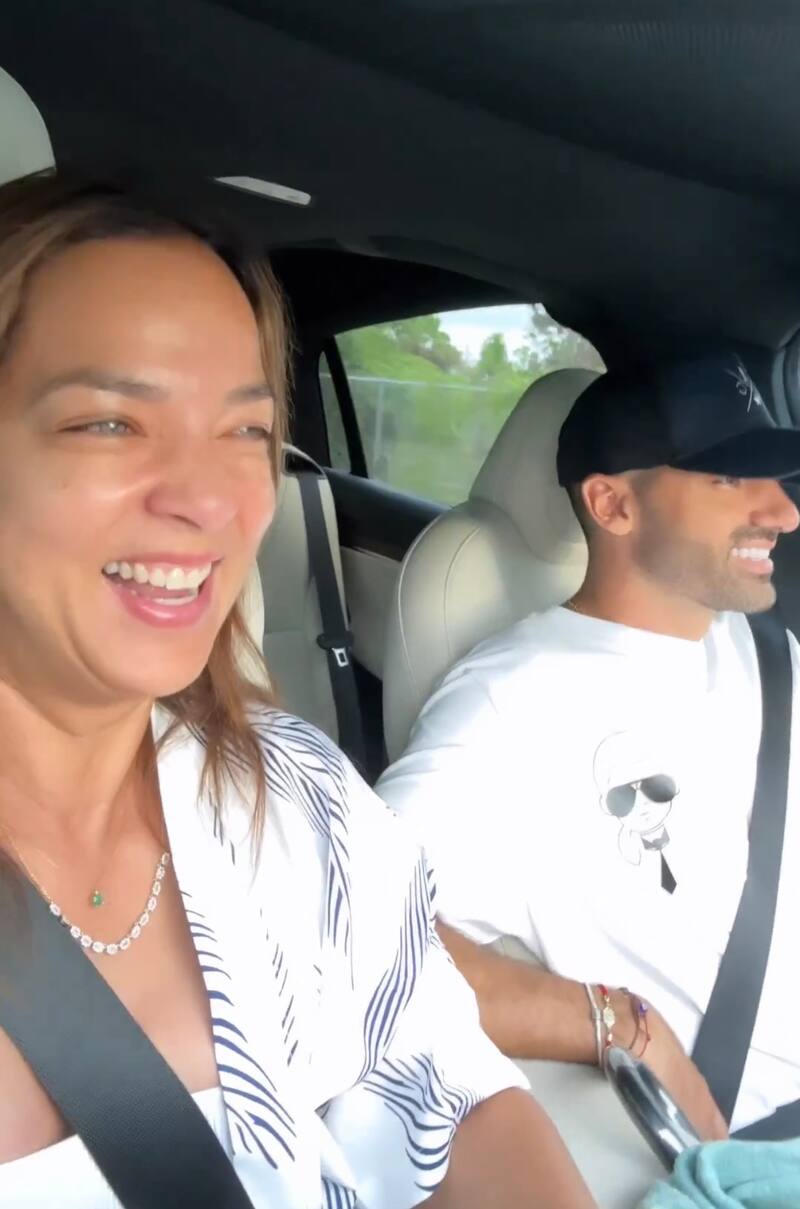 La expareja se reunió para un día especial de su hija Alaïa