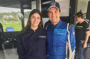 Conoce a Carola Martínez, la esposa de Checo Pérez, quien lo sigue por todo el mundo