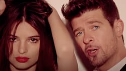 Emily Ratajkowski señala a Robin Thicke de acosarla sexualmente