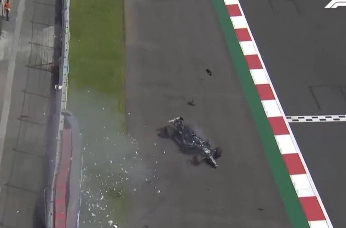 Video: Así fue el choque de Lance Stroll en la Q1 del GP de México