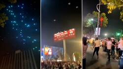 Lluvia de drones en China caen sobre multitud de personas