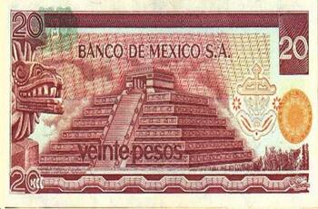 Estos billetes se ofertan en 80 mil pesos por tener a la pirámide de Teotihuacán ¿Los tienes?