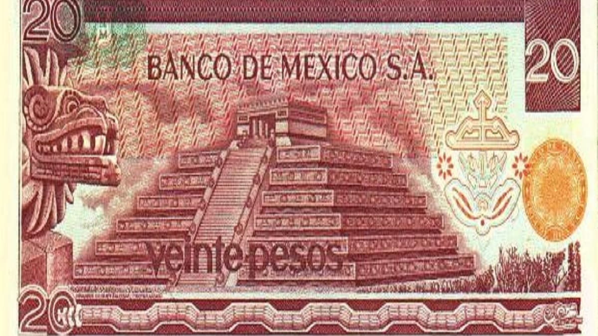 Estos billetes se ofertan en 80 mil pesos por tener a la pirámide de Teotihuacán ¿Los tienes?
