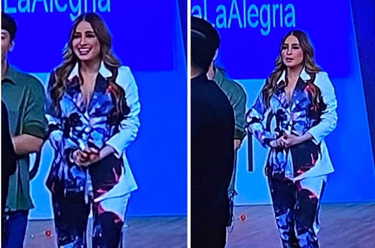 Cynthia Rodriguez levanta sospechas de embarazo por ocultar su vientre en Venga la Alegría