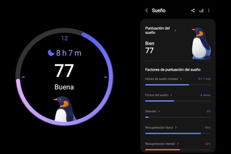 Tu reloj inteligente monitoreará durante la noche cómo duermes, información que podrás revisar en detalle desde tu teléfono.