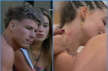 “Me marcaste”: El feo chupón de Raimundo Cerda a Alessia Traverso en “Gran Hermano” Chile